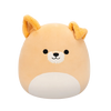 Squishmallows Cooper – rumenorjav pes z belim trebuhom, 30 cm