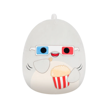Squishmallows Gordon – sivi morski pes s pokovko, 35 cm