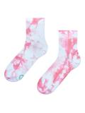 Roza nogavice crew z vzorcem tie-dye