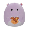 Squishmallows Vijoličasti povodni konj s srcem Hanna, 20 cm