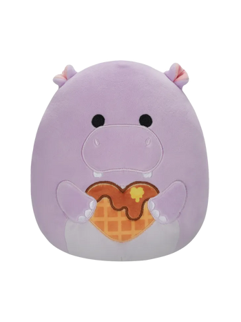 Squishmallows Vijoličasti povodni konj s srcem Hanna, 20 cm