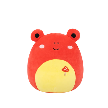 Squishmallows Obu – rdeča tropska žaba, 20 cm