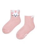 Dekliške nogavice cutecore Beli zajček