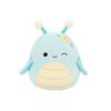 Squishmallows Giles – mežikajoča modra kobilica z rožami, 20 cm