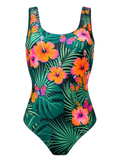 Živahne ženske enodelne kopalke Hibiskus