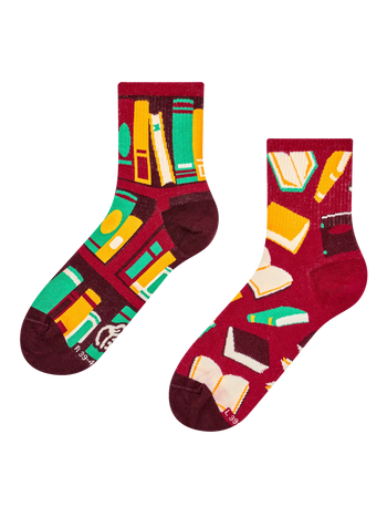 Živahne nogavice crew Odprta knjiga