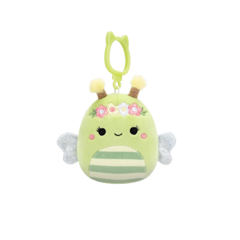 Squishmallows Clip-On Sybil – zelena čebela, 9 cm