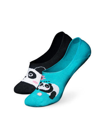 Živahne skrite nizke nogavice Panda