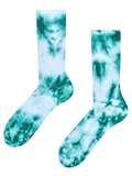 Smaragdne rebraste nogavice tie-dye