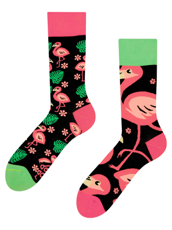 Živahne nogavice Flamingoti