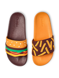 Živahni natikači Hamburger in ocvrti krompirček