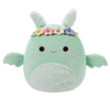 Squishmallows Metino zelen veščar s cvetlično krono in dlakastim trebuhom Tove, 20 cm