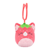Squishmallows obesek za ključe Olma – jagodna mačka, 9 cm