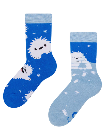 Živahne tople otroške nogavice Mali jeti