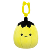 Squishmallows Clip-On Walt – fluorescentno zelena buča s črnim pokrovom, 9 cm