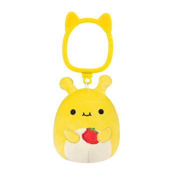 Squishmallows obesek za ključe Zarina – rumeni bananin polž, 9 cm