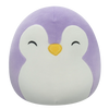 Squishmallows Vijolični pingvin z zaprtimi očmi in belim trebuhom Elle, 20 cm
