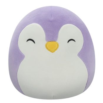 Squishmallows Vijolični pingvin z zaprtimi očmi in belim trebuhom Elle, 20 cm