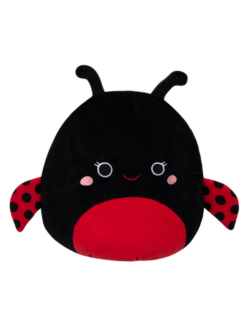 Squishmallows Črna pikapolonica Trudy, 35 cm