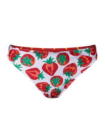 Živahne bikini hlačke Jagode