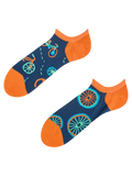 Živahne nizke nogavice za superge Oranžno kolo