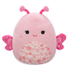 Squishmallows Mogo – roza metulji s sakura cvetom na trebuhu, 20 cm