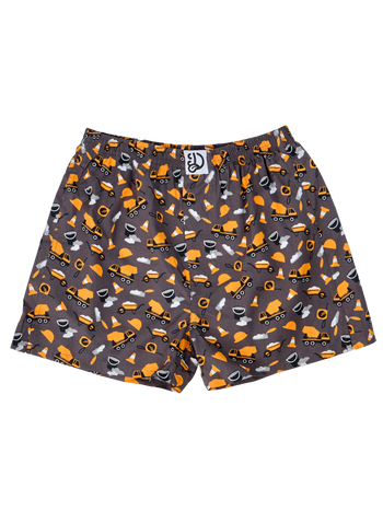 Živahne moške široke boksarice Gradbeni delavec