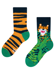 Živahne otroške nogavice Tiger