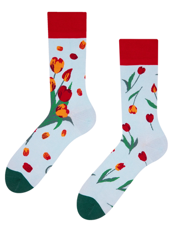 Živahne nogavice Tulipani