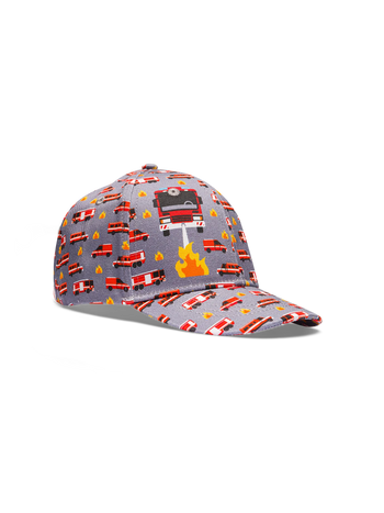 Živahna otroška kapa s ščitnikom Gasilci v akciji