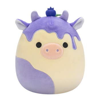 Squishmallows Benito – krava borovničeva skutna torta, 20 cm 2025