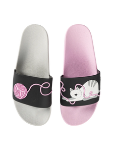 Živahni natikači Mačka in žoga