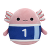 Squishmallows Aksolotl Archie z nogometnim dresom, 20 cm