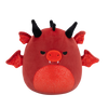 Squishmallows Salami – rdeči zmaj z jeznimi očmi in bleščečim trebuhom, 20 cm