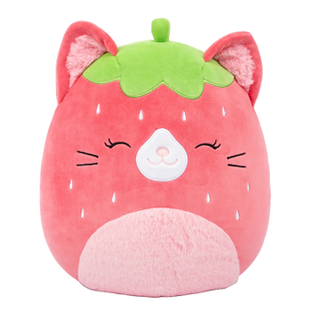 Squishmallows Olma, jagodna mačka, 13 cm