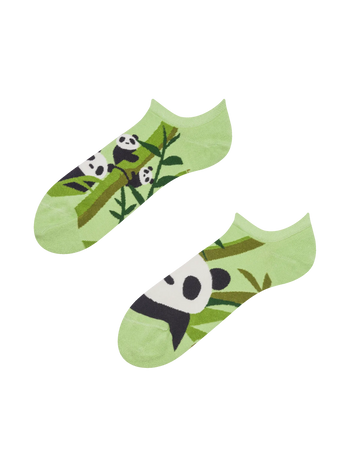 Živahne nizke nogavice za superge Pande in bambus