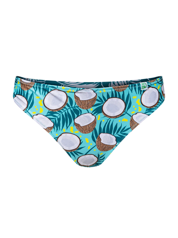 Živahne bikini hlačke Kokos