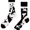 Živahne nogavice Abstraktna panda
