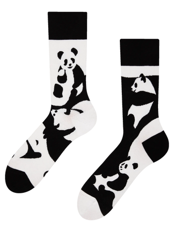 Živahne nogavice Abstraktna panda