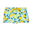 Živahne otroške elastične plavalne hlače Poletne limone