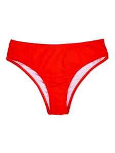 Živo rdeče srednje visoke bikini hlačke