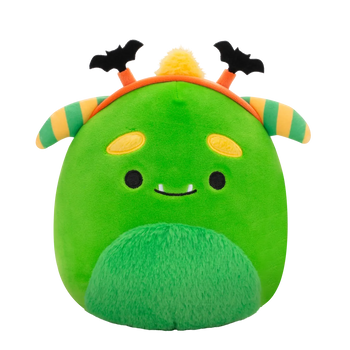 Squishmallows Callum – zelena pošast z netopirjevim trakom, 20 cm