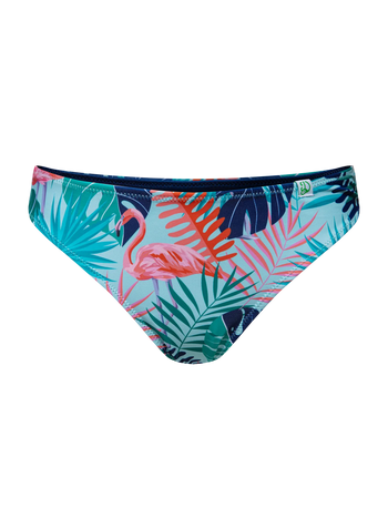 Živahne bikini hlačke Divji flamingo
