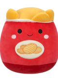 Squishmallows Ansel – rdeča vrečka krompirjevega čipsa, 20 cm