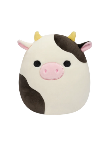 Squishmallows Črno-bela krava Connor, 20 cm