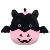 Squishmallows Emily – črni netopir v rožnati izrezani buči, 20 cm