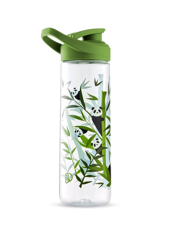 Živahna steklenica za vodo Pande in bambus, 700 ml