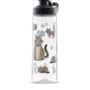 Živahna steklenica za vodo Siva mačka 700 ml
