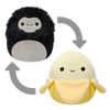 Squishmallows 2 v 1 Banana Junie in gorila Aron, 13 cm