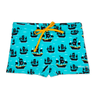 Živahne otroške elastične plavalne hlače Piratski čoln